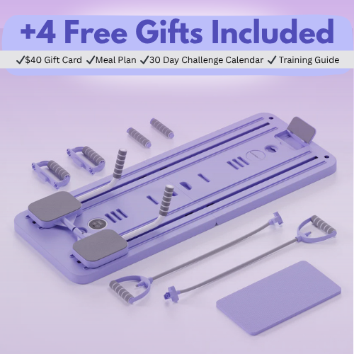 Foldable Pilates & Core Workout Board – Full Body Home Gym Trainer +4 Free Gifts